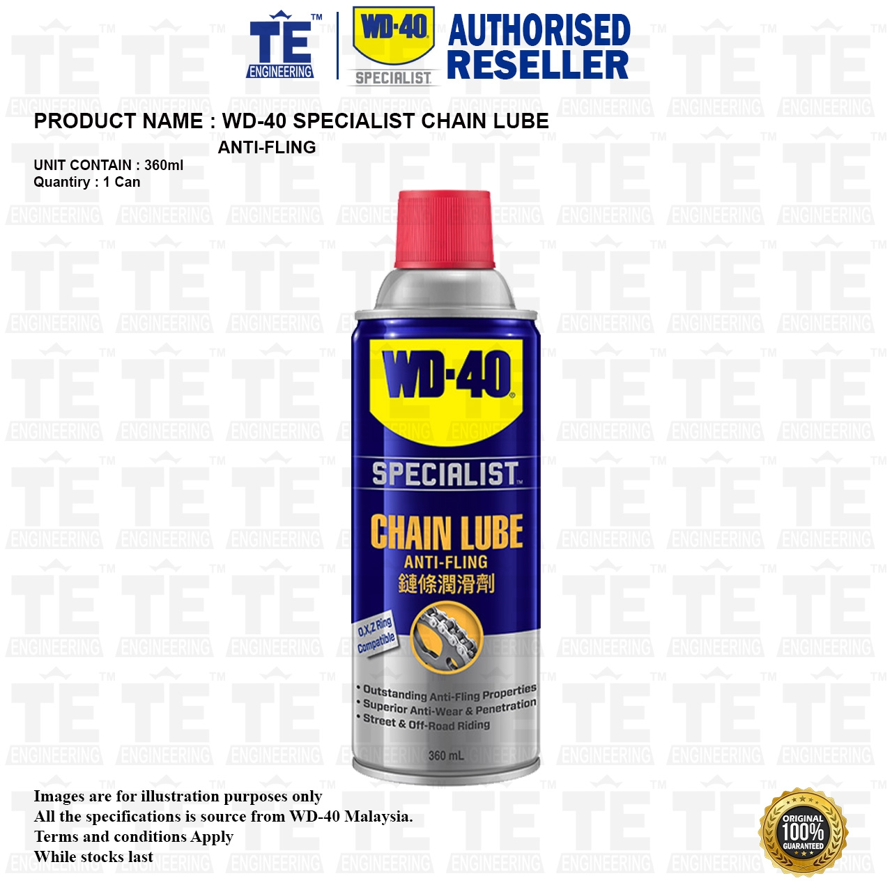 Motorcycle Chain Bike Cleaner Wd40 Lubricant Spray Motorbike Chain Lube W40 Bike  Chain WD-40®