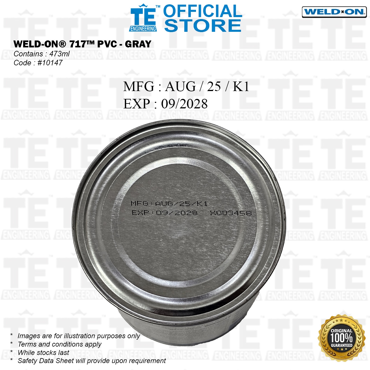 Weld-On® 717™ PVC Cement- 473ml