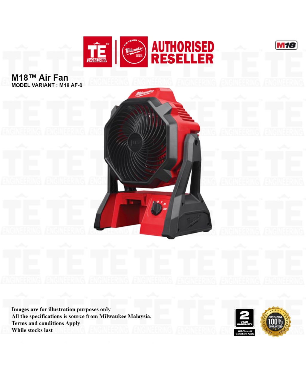 MILWAUKEE M18™ Air Fan ( M18 AF ) | TE Engineering