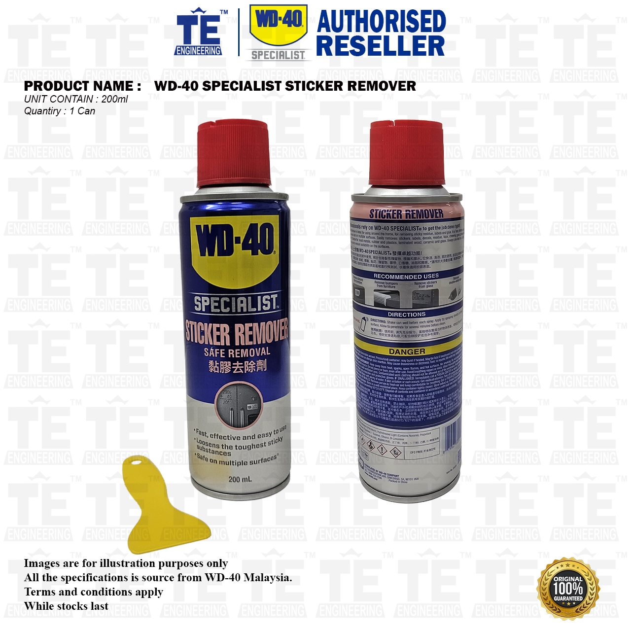 WD-40 SPECIALIST Sticker Remover 200ml