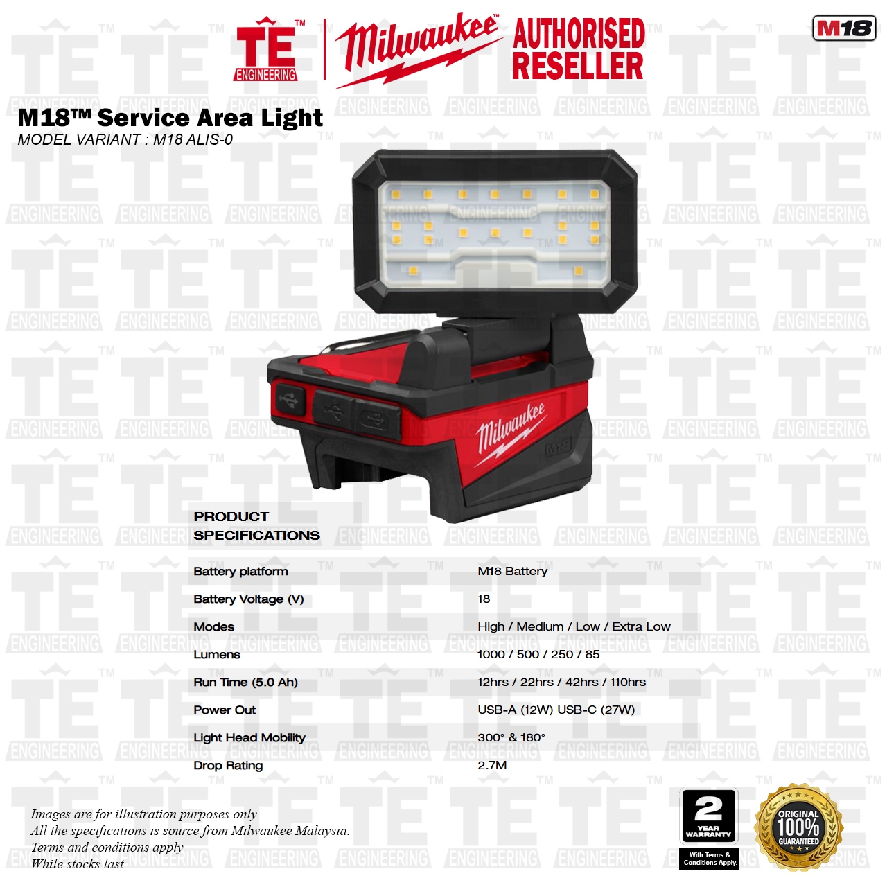 MILWAUKEE M18™ Service Area Light M18 ALIS